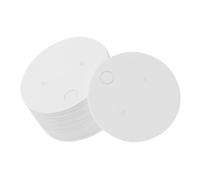 Sewroro 100Pcs Round Paper Earring Cards with Pre Cut Jewelry Display Cards for Necklaces and Earrings Durable Paper Material Portable and Easy to Use