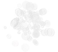 Sewroro 100pcs Silicone Earring Discs Pads 3mm-9mm Assorted Sizes Soft Earring Back Stoppers for Piercing DIY Handmade Jewelry Craft Use