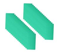 Sewroro 100Pcs Thick Blank Metal Business Cards Aluminum Sublimation Printable Name Card for DIY Engraving Green