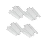 Sewroro 100pcs White PE Plastic Mesh Protective Covers Sleeves for Makeup Brushes 12x1cm Makeup Brush Protectors for Cosmetic Storage and Travel