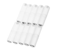Sewroro 10pcs Aaa to Aa Battery Adapter Converter Transparent Battery Conversion Tube for Electronic Devices Versatile Replacement Holder for Power Efficiency and Cost Saving