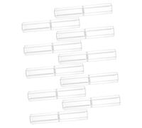 Sewroro 10pcs Acrylic Hexagonal Pen Cases Sleek Lightweight Pencil Storage Box Elegant Visually Appealing for Presentation and Desk Display