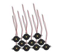 Sewroro 10pcs Active Piezoelectric Electric Alarm Buzzers Dc Continuous Tone Sound for Car Indicators Alarms Physics Experiments Energy-saving Compact Design