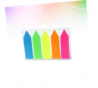 Sewroro 10pcs Arrow Memo Tabs Writable Pet Film Index Note Paper Stickers for Bookmarks Color-Coded Page Markers for School Office Reading and Document Organization