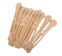 Sewroro 10pcs Bamboo Fan Craft Sticks Round Classic Style Sturdy Material Resistant to Breaking and Bending for Wedding DIY Projects