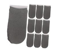 Sewroro 10Pcs Breathable Anti-slip Gaming Finger Sleeves Sweat-resistant Finger Protectors for Mobile Game Competition Elastic Carbon Fiber Covers for Thumb and Fingertips and Comfortable