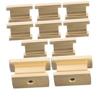 Sewroro 10pcs Brushed Metal Square Cabinet Knobs Furniture Handles for Wardrobe Drawer Kitchen Cupboard Accessory with Comfortable Grip and Sleek Design