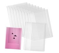 Sewroro 10pcs Clear Textbook Covers Protective Sleeves for Books Transparent Book Jackets for School Easy to Apply Scratch and Water Resistant