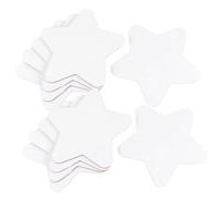 Sewroro 10Pcs Cotton Canvas Painting Boards Star-Shaped Rounded Corner DIY Art Panels for Acrylic Oil Paint Artists Drawing Supplies