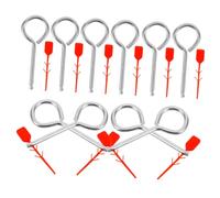 Sewroro 10pcs Fire Extinguisher Lock Pins Replacement Fire Safety Pull Pins Safety Seals for Homes Offices Vehicles Public Places