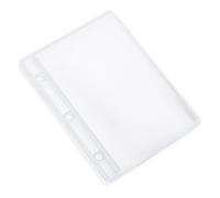 Sewroro 10Pcs Loose Leaf Binder Pockets Transparent PVC Inserts for Documents Receipts Cards Budget Binder Accessories for Financial Organization and File Storage