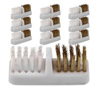 Sewroro 10pcs Nail Drill Polishing Brushes with Copper Wire for Electric Grinders, Easy to Store and Resist Deformation, Suitable for Home and Industrial Environments Nail Art Cleaning