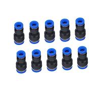 Sewroro 10pcs Plastic Quick Connect Hose Fittings Durable Compressor Connectors with Corrosion Resistant Seal for Air Hose and Pipeline Assembly