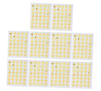 Sewroro 10pcs Removable PVC Star Stickers for Boy Girl Sparkling Golden Reward Decals for Classroom Student Charts and Crafts Five-Pointed Incentive Stickers