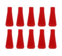 Sewroro 10pcs Rubber Blunt Broadheads Safety Arrowhead for Archery Practice Red Rubber Material Suitable for Bamboo Arrow Shaft and Arrow Training in Archery Game