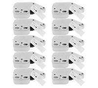 Sewroro 10pcs Spring Loaded Tip Push Catch Latches with Strong Spring, Automatic Mini Push to Close Cabinet Door Catches for Wardrobe and Cupboard Closures