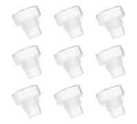 Sewroro 10Pcs T-Bar Design Reusable Synthetic Wine Bottle Stoppers with Crystal Caps for Glass Bottles Decorative Sealing Plugs Suitable for Wine Beer