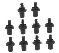 Sewroro 10Pcs Toilet Brush Handle Connector Threaded Screw Adapter Self-Locking Replacement Pole Attachment Compatible with Various Toilet Brush Heads Easy Install