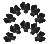 Sewroro 10pcs U-Shaped Plastic Seat Rail Guide Blocks for Wheelchair Footrest Replacement Footrest Holder Sliders Compatible with Drive Transport Folding Chairs Easy Installation