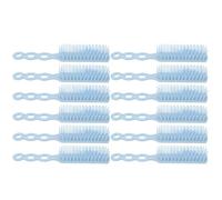 Sewroro 12Pcs Anti-Static Heat-Resistant Plastic Hair Styling Combs for Women, Professional V-Shaped Barber Salon Hair Care Tools in Sky Blue, Portable Multi-Function Hairdresser