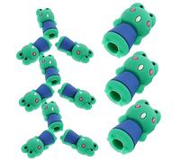 Sewroro 12pcs Cartoon Pencil Extenders with Flexible Caps for School Supplies Lightweight and Pencil Protectors for Students Fun Writing Aids Gift