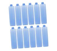 Sewroro 12pcs Cold Pack Reusable Ice Packs for Lunch Boxes Coolers Slim Air Conditioning Fan Ice Crystal Box Freezer Blocks