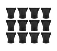 Sewroro 12Pcs Hair Dryer Nozzle Diffuser Attachment Nylon Duckbill 4.35-4.5Cm Diameter Black Hair Styling Tool Replacement for Blow Dryers