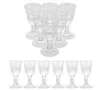 Sewroro 12Pcs Mini Stemmed Shot Glasses 10Ml Thick Base Whisky Cups Small Drink Glasses for Festive Events and Tasting