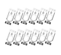 Sewroro 12pcs Teardrop Pallet Rack Safety Pins Heavy Duty Beam Safety Connectors for Industrial Storage Shelves Multipoint Locking Clips Enhancing Stability and Durability