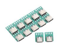 Sewroro 12pcs USB C Female Connector Board DIY Pcb Converter Module for Cable Data Transmission Fast Stable USB Board Compatible with Multiple Devices