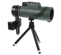 Sewroro 12x50 Monocular Telescope for Adults Portable Outdoor Spotting Scope with Phone Adapter and Adjustable Tripod, Compact Green Bird Watching and Hiking Optics Set