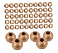 Sewroro 150pcs Dyed Large Hole Round Wood Beads for DIY Crafts Bracelets Necklaces Keychains Fade Resistant Natural Aesthetic Colors Smooth Finish for Creative Jewelry Projects