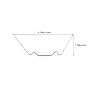 Sewroro 150pcs Greenhouse Glazing Clips Iron W Type Wire Clamps for Glass Pane Fixing Weatherproof Greenhouse Accessories for Windows Doors and Garden Panels