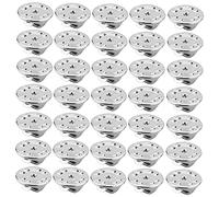 Sewroro 150pcs Silver Copper Pin Backs for Tie Tacks and Name Tags, Replaceable Pin Keeper with No Tools Required, Not Easy to Fall, for DIY Crafts and Jewelry Making