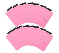 Sewroro 15Pcs Acrylic Eyelash Extension Board with Wrist Strap, Lash Grafting Palette 8-15Mm, Portable Eyelash Holder Tray for Professional Lash Extension Accessories