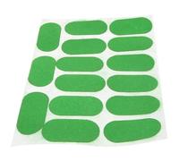Sewroro 15pcs Green Self-adhesive Pool Table Mending Patches with Glue and Fluff Material, Convenient Storage Sheet for Tablecloth Repair and Billiard Maintenance