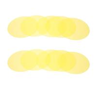 Sewroro 15pcs round Yellow Light Filters 4.7 Inch Self-adhesive Pet Film for Warm Light Diffuser, Flexible Use for Home and Parties Lighting Colour Correction