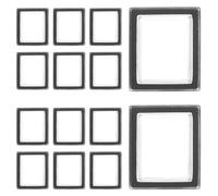 Sewroro 15pcs Waterproof Rocker Switch Covers LED Light, Black Plastic and Silicone Button Protector Caps, Wear-resistant Power Button Covers for Automotive and DIY Electrical Applications
