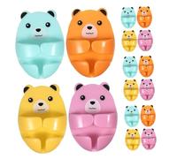 Sewroro 16pcs Adhesive Power Outlet Hooks Bear Shaped Plug Storage Organizers No Drill Cord Holders for Kitchen Bathroom Bedroom Wall Cable Management