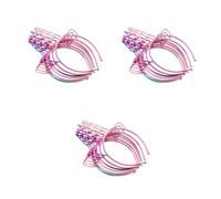 Sewroro 18pcs Gradient Color Unicorn Hairbands for Abs Shining Loose Powder Headbands Random Pastel Shades Cute Hair Accessories Random Color