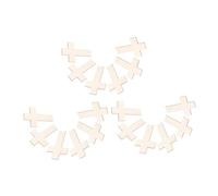 Sewroro 18pcs Wooden Cross Pieces Unfinished DIY Craft Ornaments for Home Decor Religious Celebrations Faith-Inspired Decorative Wood Slices Safe and Lightweight