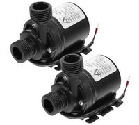 Sewroro 2-Pack Dc 12v Mini Brushless Submersible Water Pump for Pond Aquarium Fish Tank Fountain Pool Water Circulation - 800l/h, 5m Lift, 3. 15x2. 56x1. 57 Inches