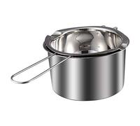Sewroro 2 Pack Double Boiler Pot Set Chocolate Melting Pot with Stainless Steel Boiling Water Pot for Melting Chocolate Candy Candle Soap Wax (400ml)