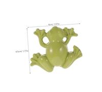 Sewroro 2 pcs Cute Frog Shape Cabinet Knob Single Hole Metal Dresser Handle for Wardrobe Compact Lightweight Drawer Pulls for Cupboard Wardrobe Bookcase with Cartoon Style Design