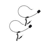 Sewroro 2 Pcs Head-mounted Headset Microphone with Threaded Connector for Voice Amplifier Wired Microphone Suitable for Classroom and Public Speaking