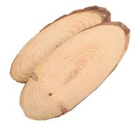 Sewroro 2 Pcs Outdoor Wood Slice Stepping Stones 8.5 Inch Diameter 13-16cm Garden Pathway Stones for Landscaping Patio and ’ Outdoor Steps