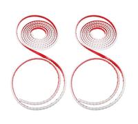 Sewroro 2 Rolls PVC Self-Adhesive Decorative Trim Strip, Waterproof 10Mm X 5M Flexible Mirror Edge and Door Frame Peel and Stick Wall Molding for Home and Window