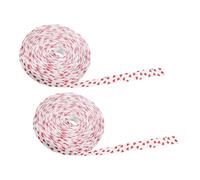 Sewroro 2 Rolls Valentine’s Day Wired Ribbon 10 Yards Heart Love Printed Ribbon for DIY Crafts, Bouquets, Wrapping and Party Decorations