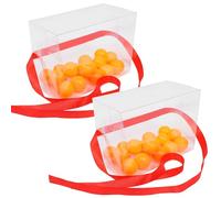 Sewroro 2 Sets Shaking Ping Pong Ball Game Props with 8 Balls Per Set Interactive Party Game Supplies for Adults Suitable for Weddings and Activities Random Color Random Color