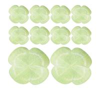 Sewroro 20 Packs Cute Four Leaf Clover Sticky Notepads Removable Self Stick Memo Pads with Peel for School Office Classroom Teaching Supplies Portable Small Notepads for Student Stationery